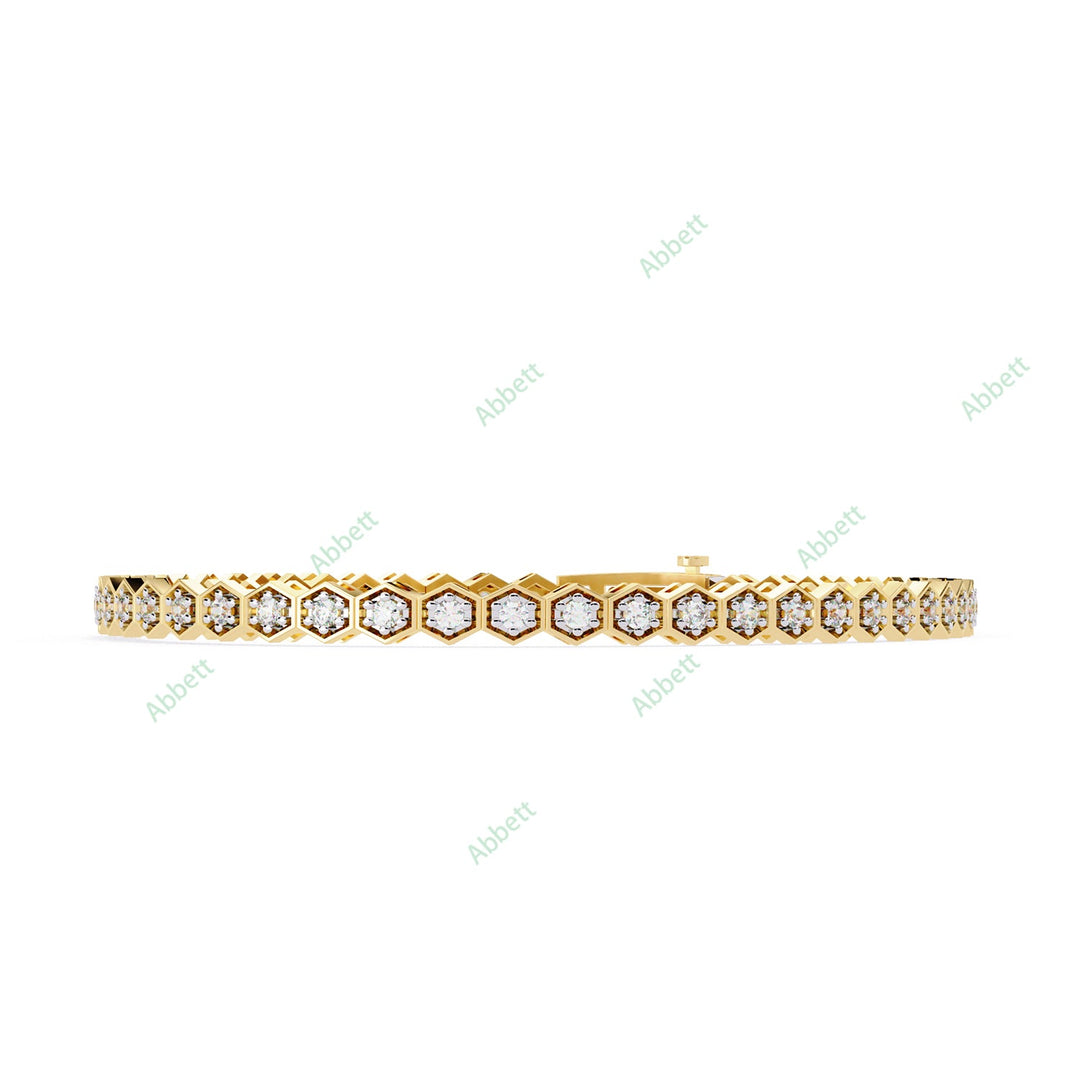 Round Tennis Bracelet TE1422