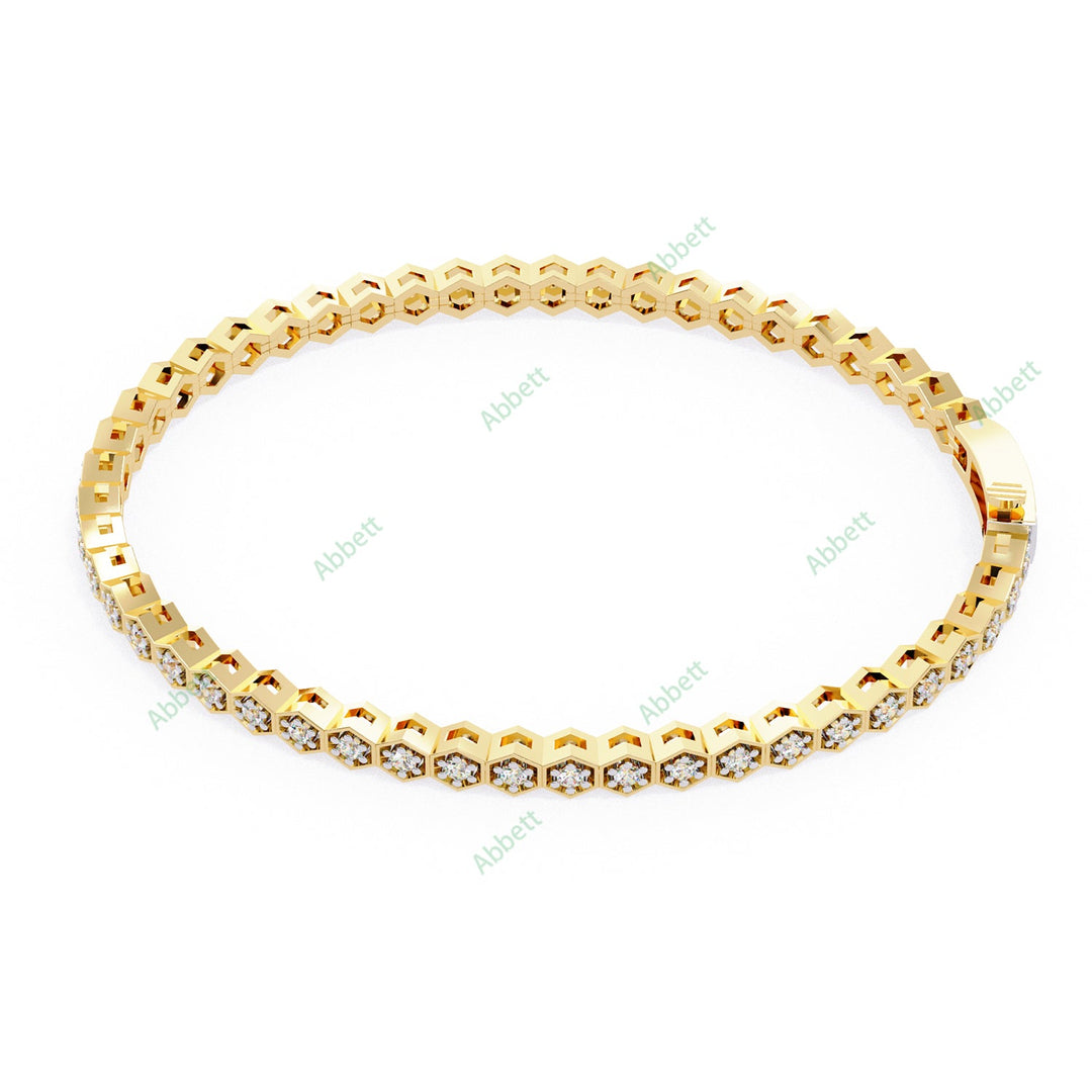 Round Tennis Bracelet TE1422