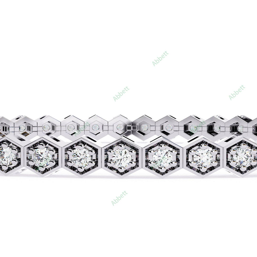 Round Tennis Bracelet TE1422