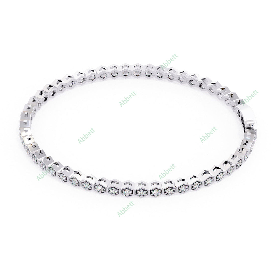 Round Tennis Bracelet TE1422