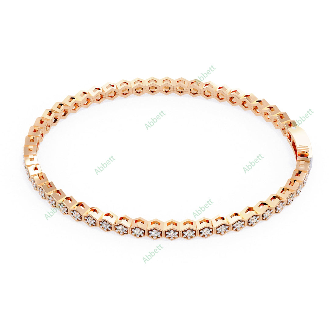 Round Tennis Bracelet TE1422