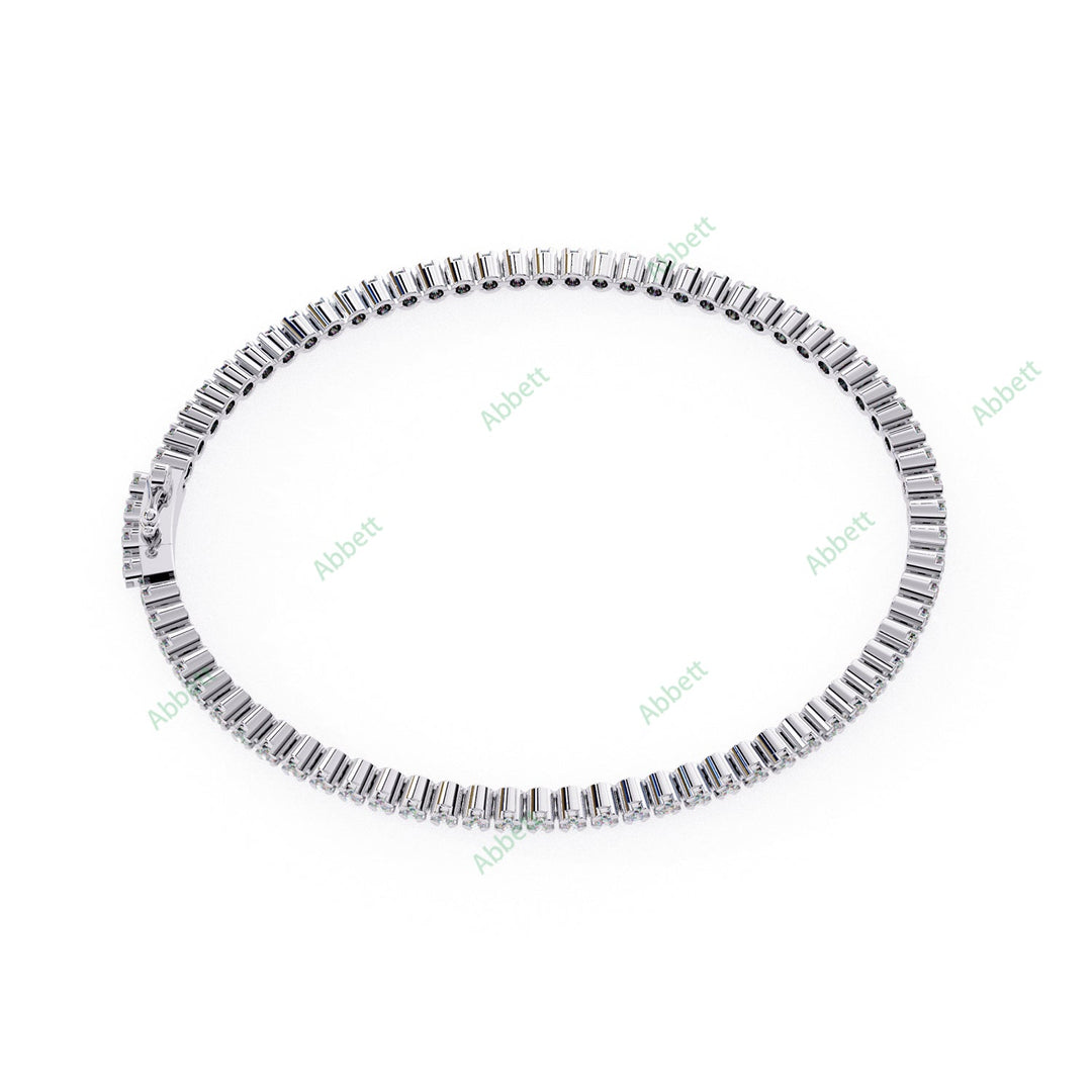 Round Bezel Tennis Bracelet TEBE1415