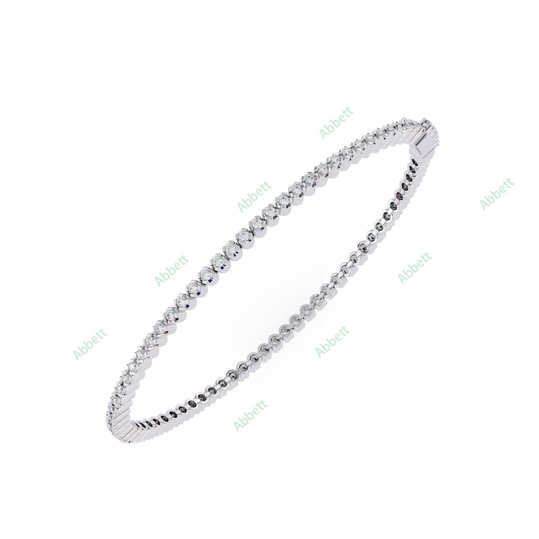 Round Bezel Tennis Bracelet TEBE1415