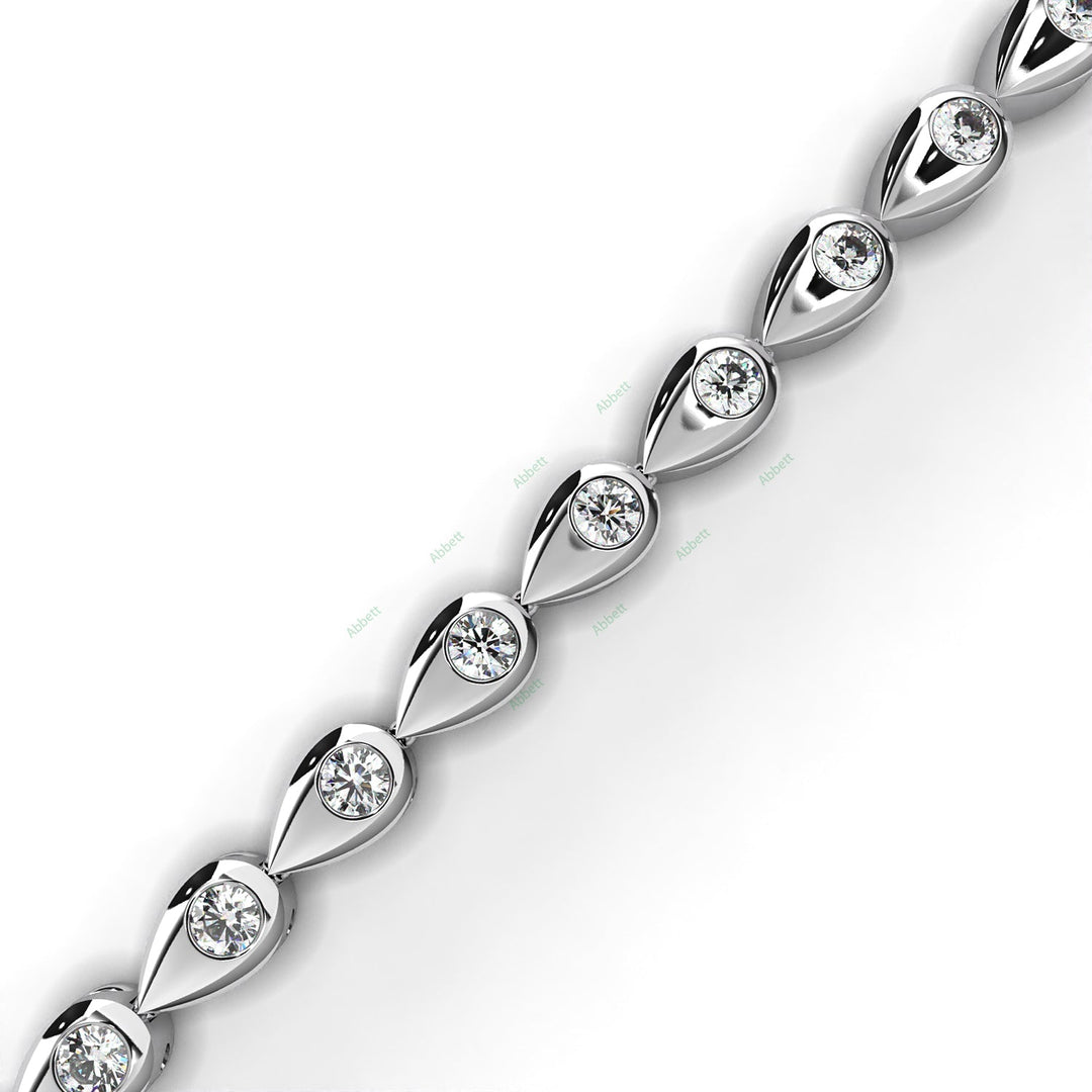 Round Fashion Tennis Bracelet TEFA1424