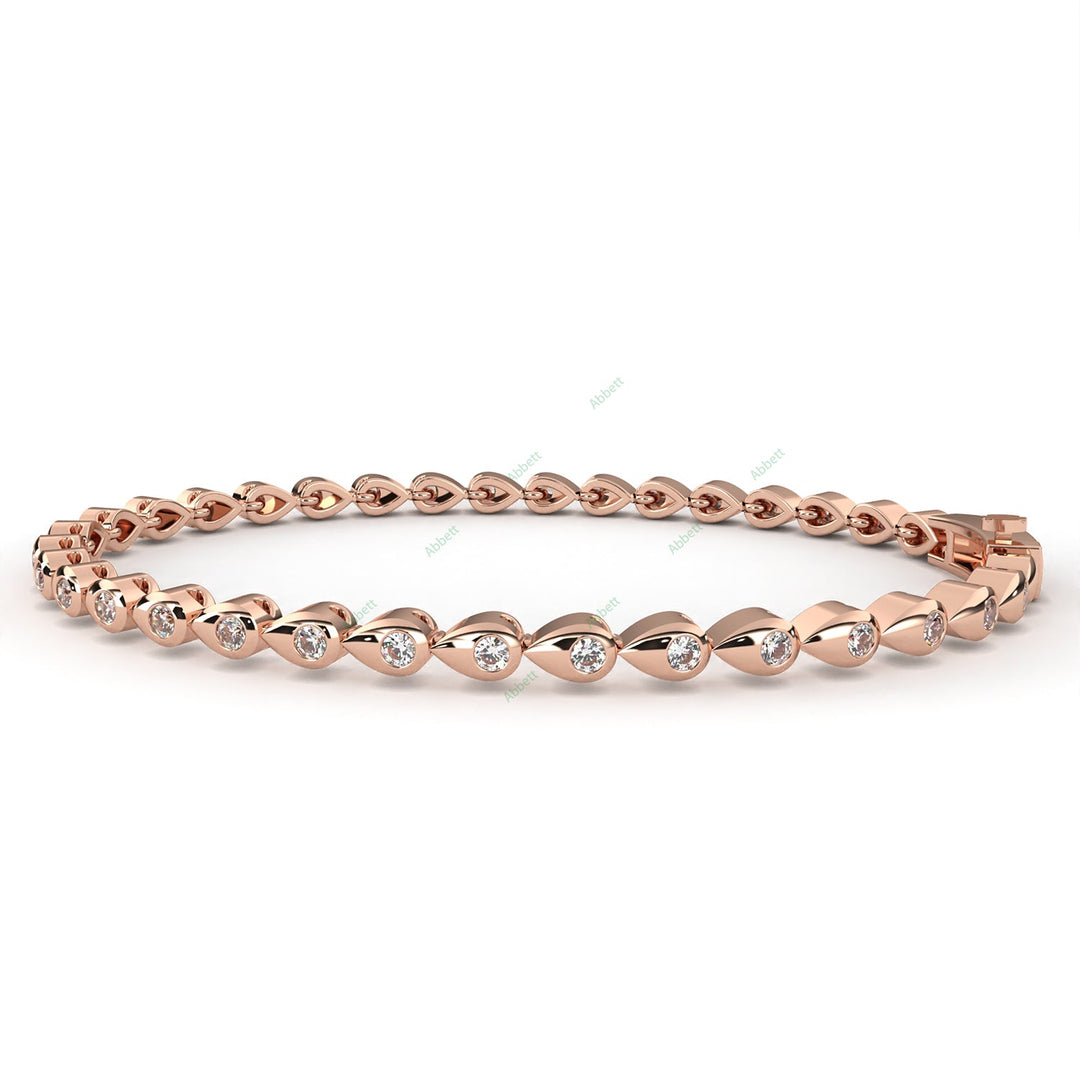 Round Fashion Tennis Bracelet TEFA1424