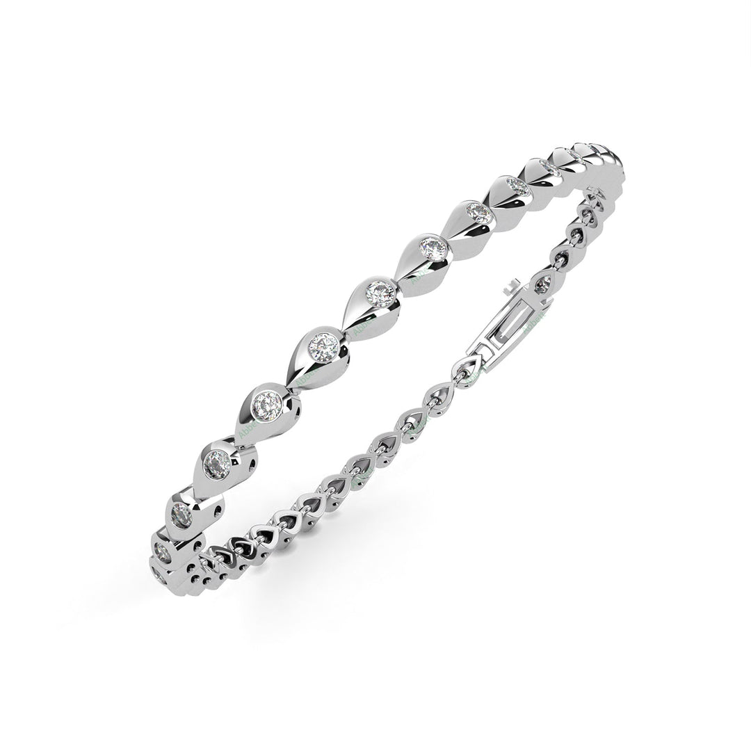 Round Fashion Tennis Bracelet TEFA1424
