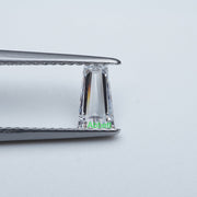 Tapered colorless lab grown diamond