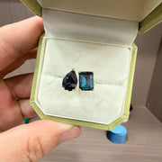 Toi et Moi Lab-Grown Alexandrite Ring | 5.3ct Emerald & Pear Cut Two-Stone Engagement Ring