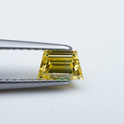 Trapezoid lab grown yellow diamond
