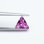 Load image into Gallery viewer, Triangle lab grown hot pink sapphire
