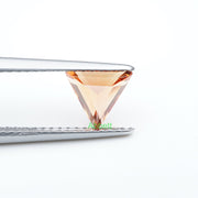 Triangle lab grown orange sapphire