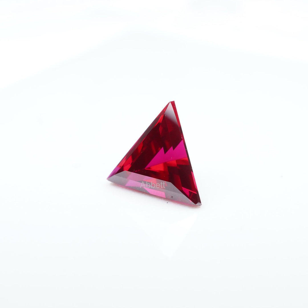 Triangular Ruby Triangle lab grown ruby – Abbett Limited