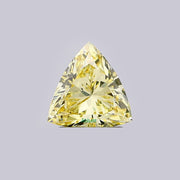 Trillion lab grown yellow diamond