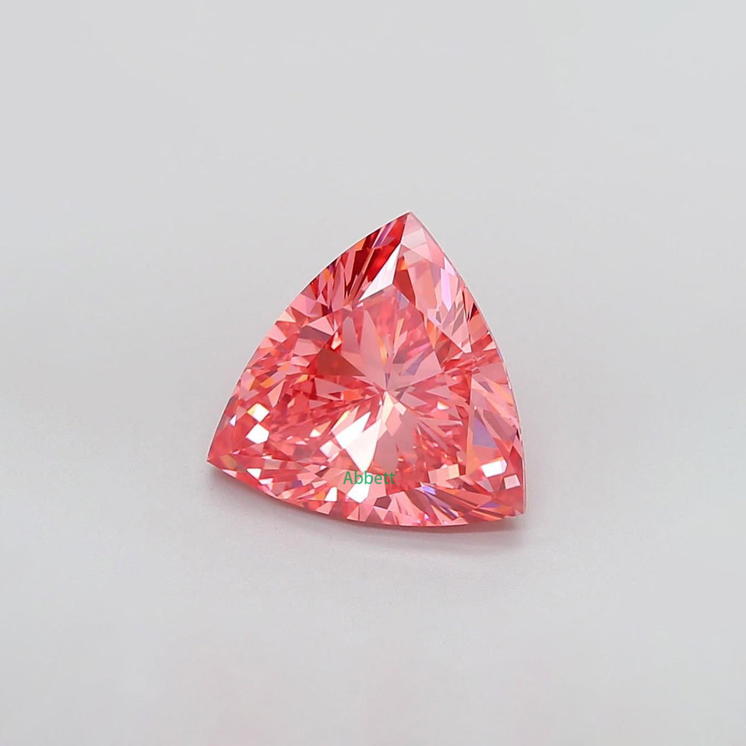 Trillion lab grown pink diamond