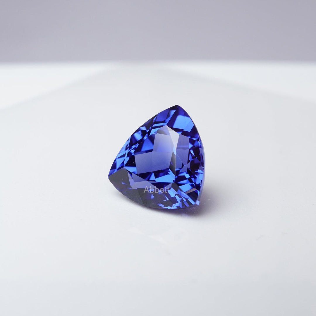 Trillion lab grown blue sapphire