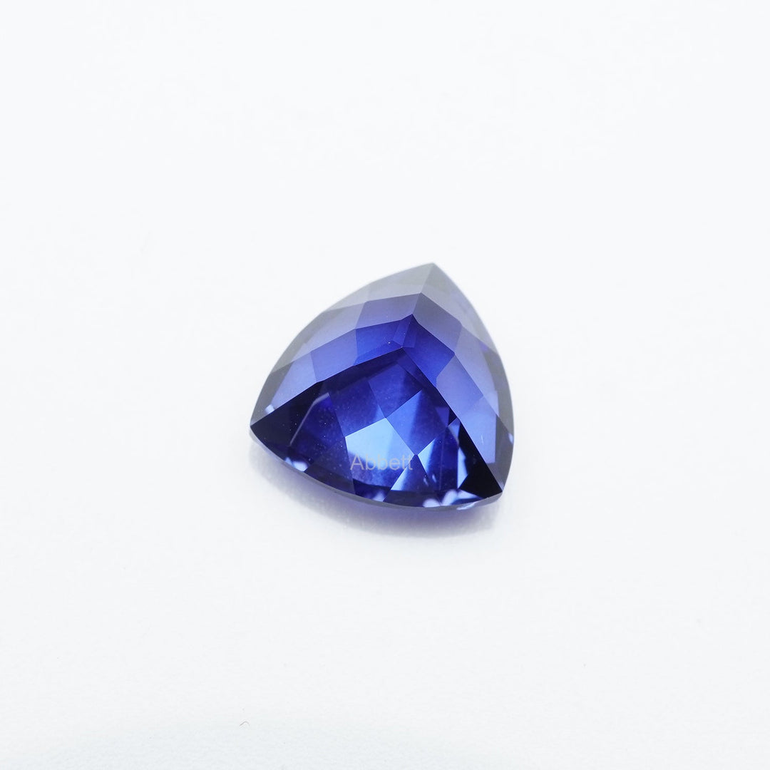 Trillion lab grown blue sapphire