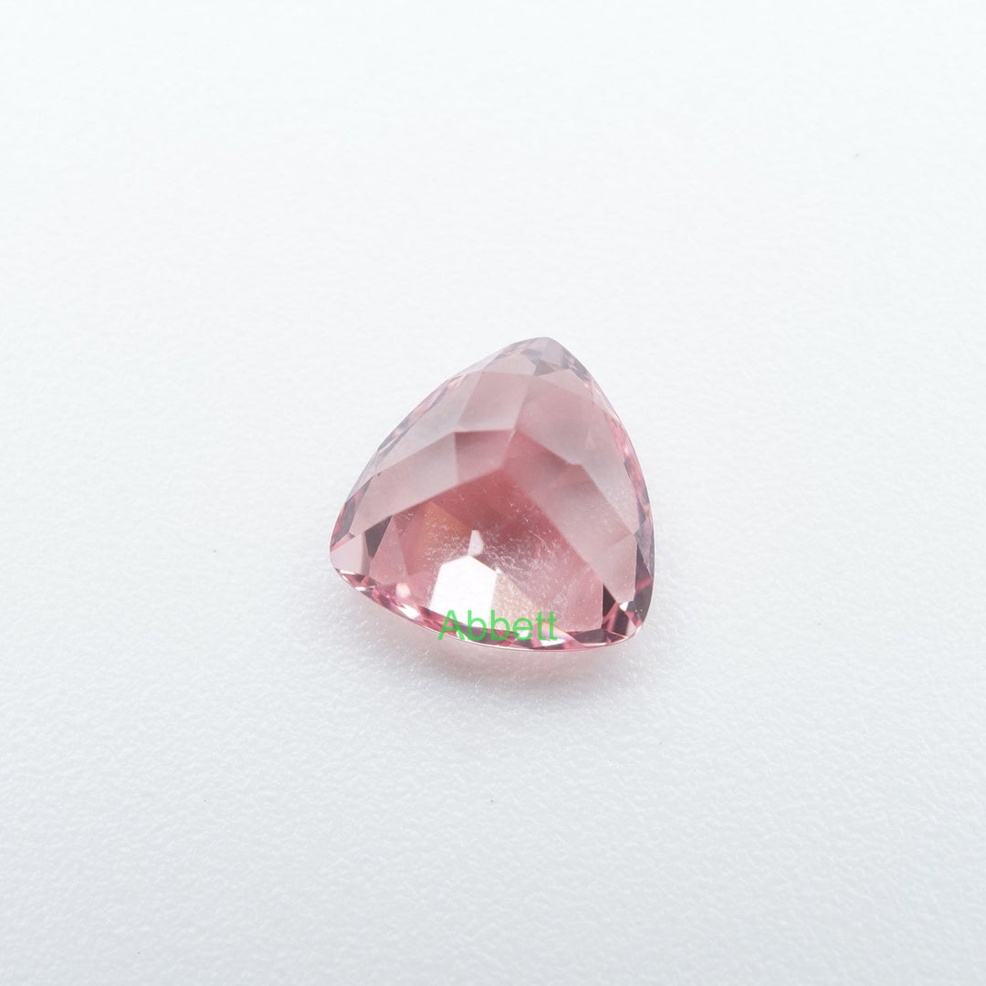 Trillion lab grown padparadscha sapphire