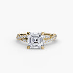Load image into Gallery viewer, The Twisted Pavé Solitaire
