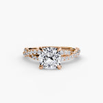 Load image into Gallery viewer, The Twisted Pavé Solitaire

