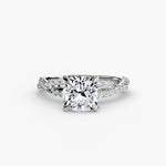 Load image into Gallery viewer, The Twisted Pavé Solitaire
