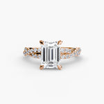 Load image into Gallery viewer, The Twisted Pavé Solitaire

