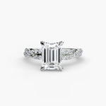 Load image into Gallery viewer, The Twisted Pavé Solitaire
