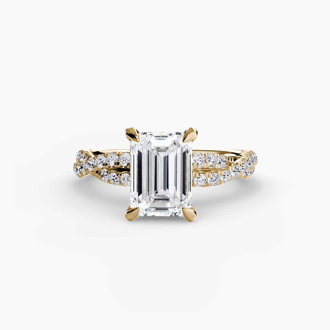 The Twisted Pavé Solitaire