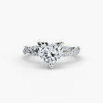 Load image into Gallery viewer, The Twisted Pavé Solitaire
