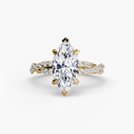 Load image into Gallery viewer, The Twisted Pavé Solitaire
