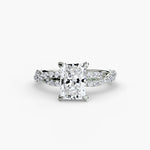 Load image into Gallery viewer, The Twisted Pavé Solitaire
