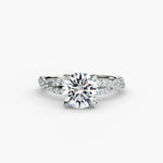 Load image into Gallery viewer, The Twisted Pavé Solitaire
