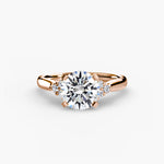 Load image into Gallery viewer, Solitaire with Cluster Shoulders 2
