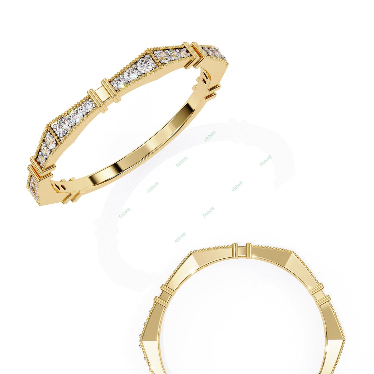 Anniversary Wedding Band WEAN1034