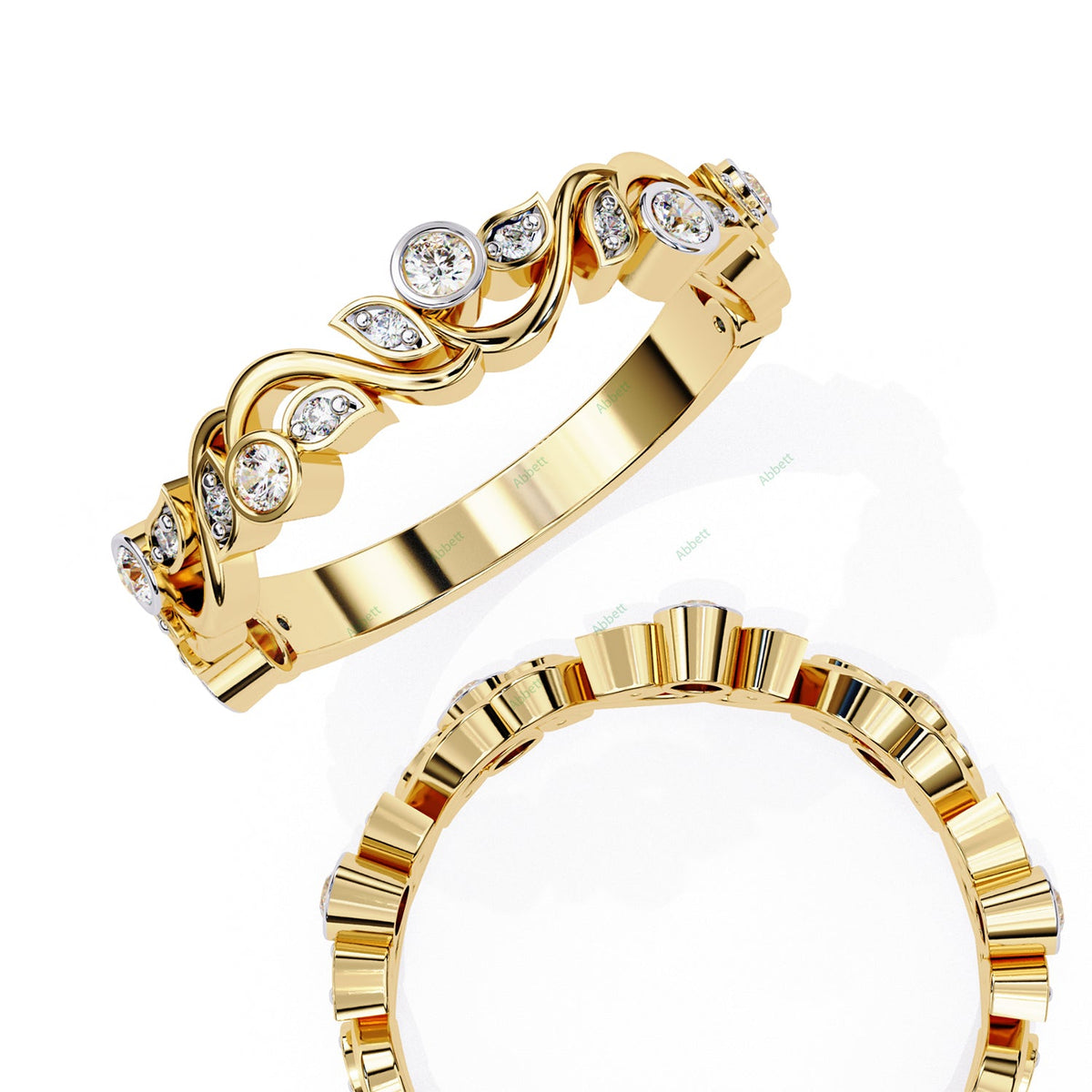 Natural Wedding Band WEAN1042