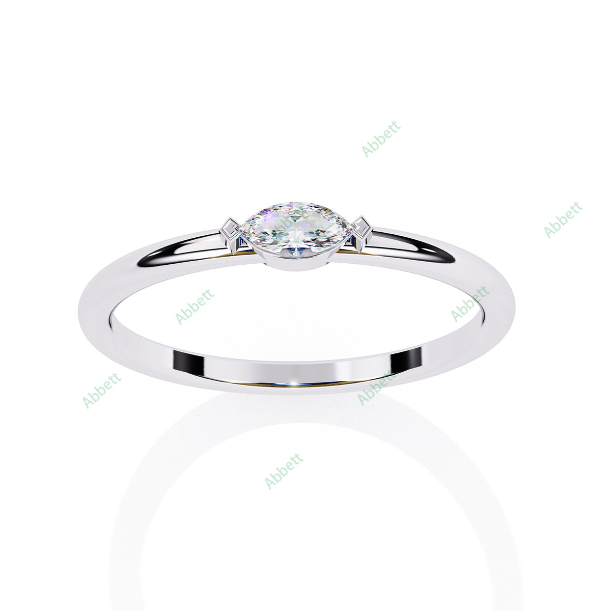 Accented Engagement Ring ENAC1494