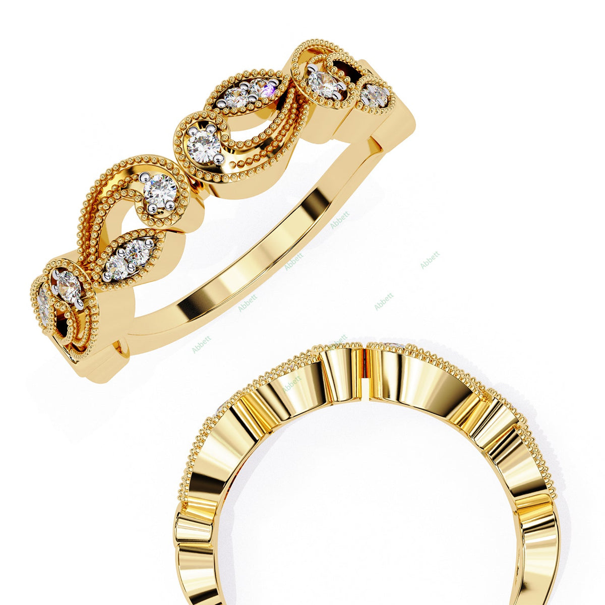 Vintage Wedding Band WEAN1047