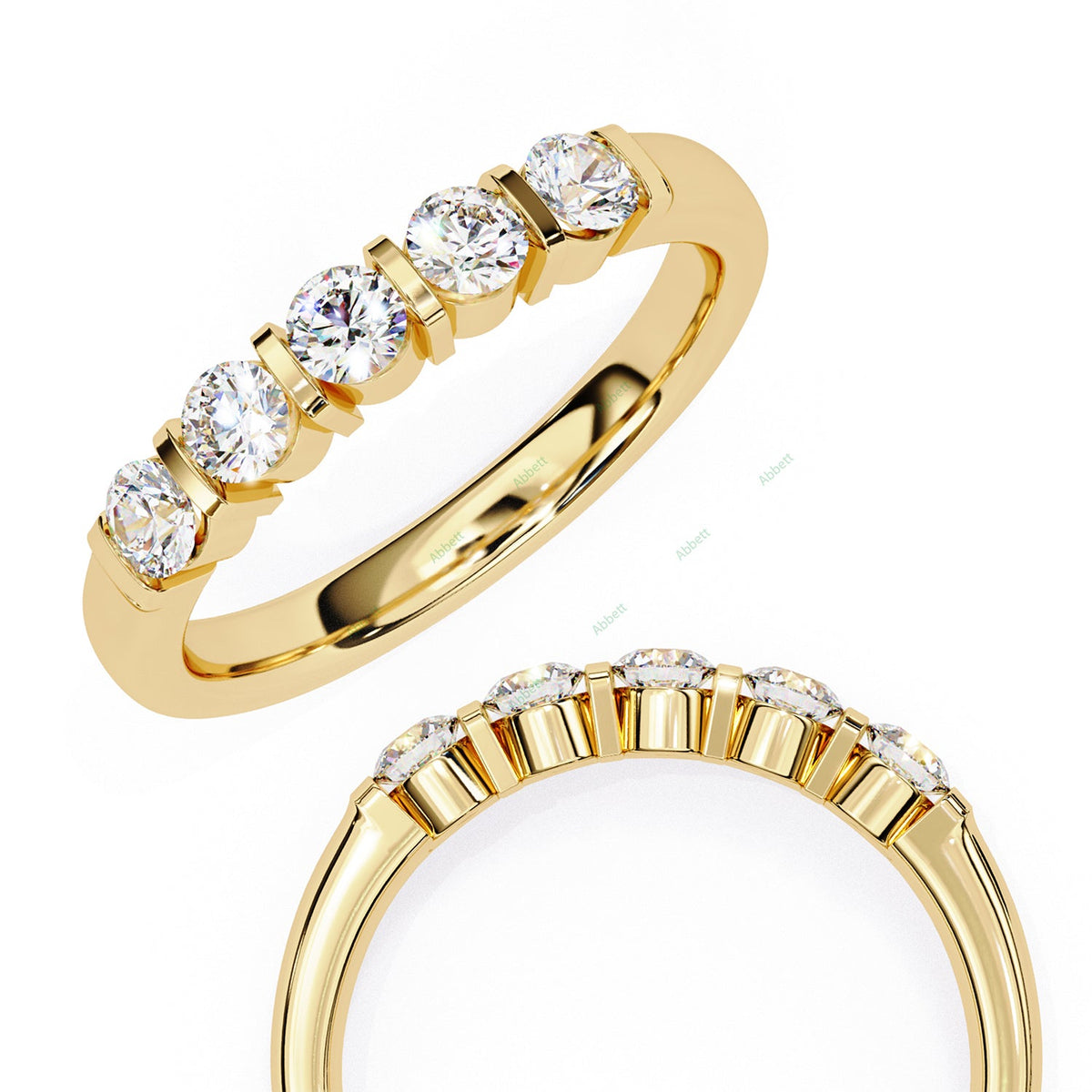 Anniversary Wedding Band WEAN1048