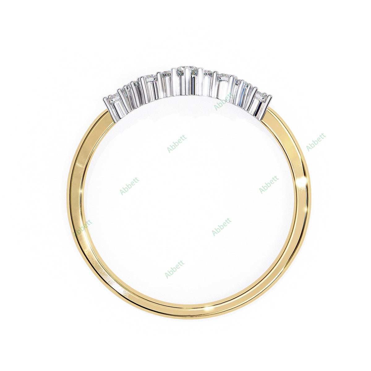 Chevron Wedding Band WECU1002