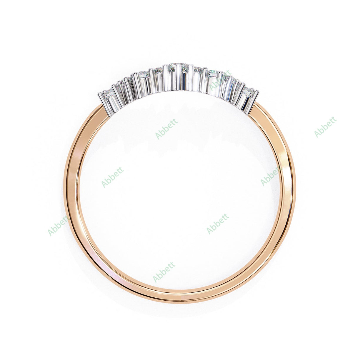 Chevron Wedding Band WECU1002