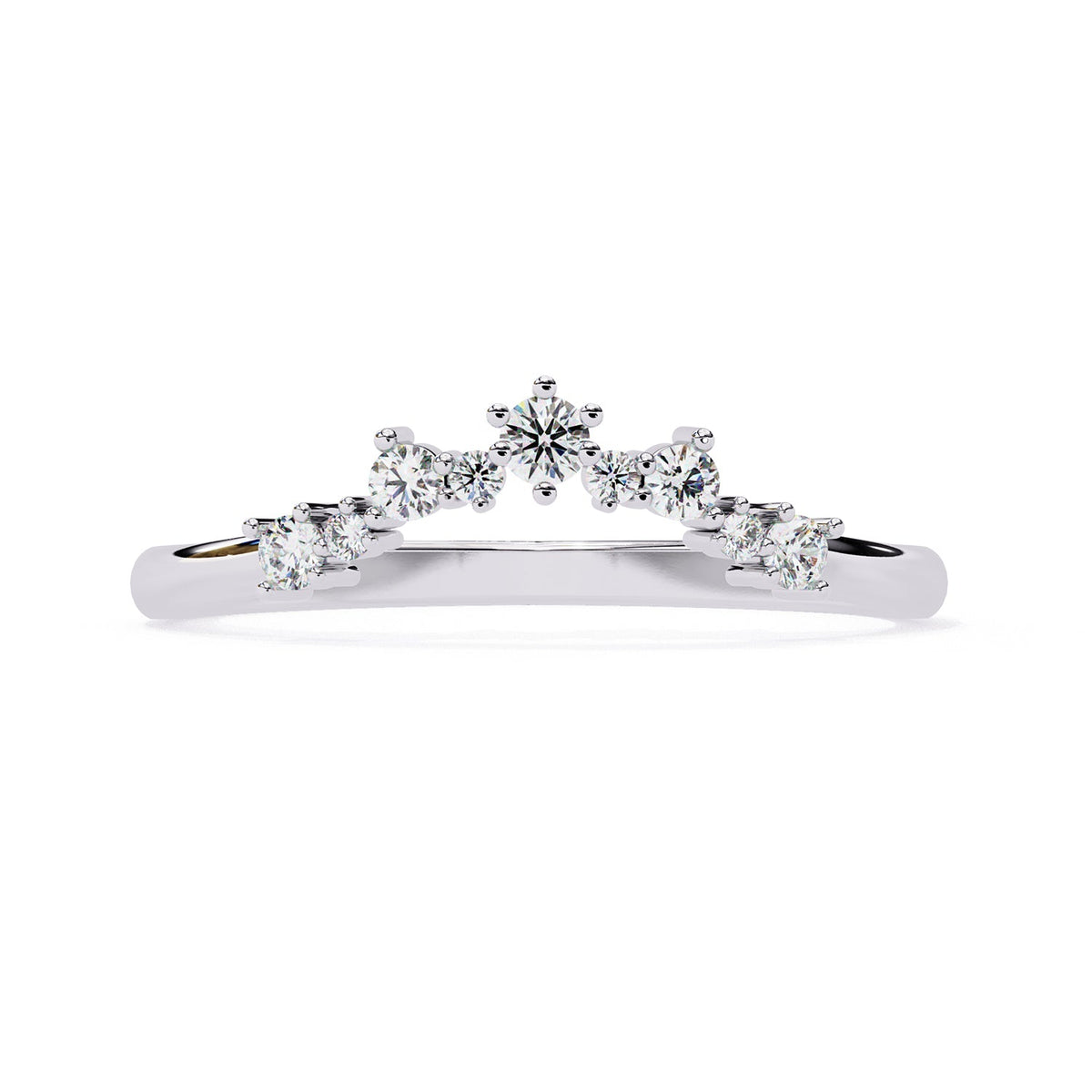 Chevron Wedding Band WECU1002