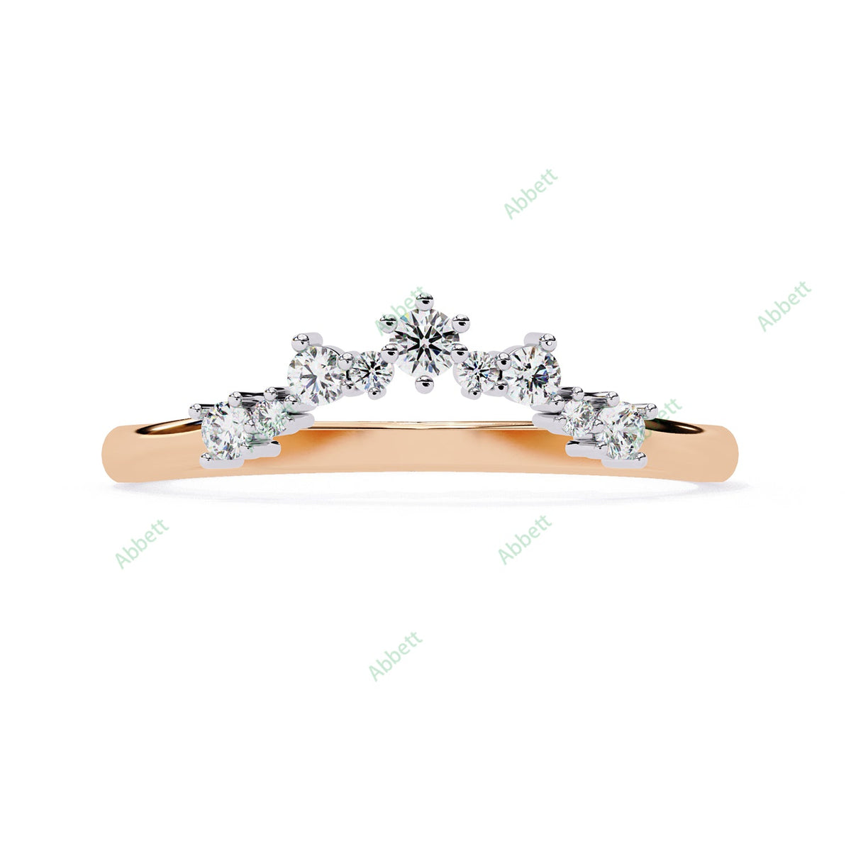 Chevron Wedding Band WECU1002