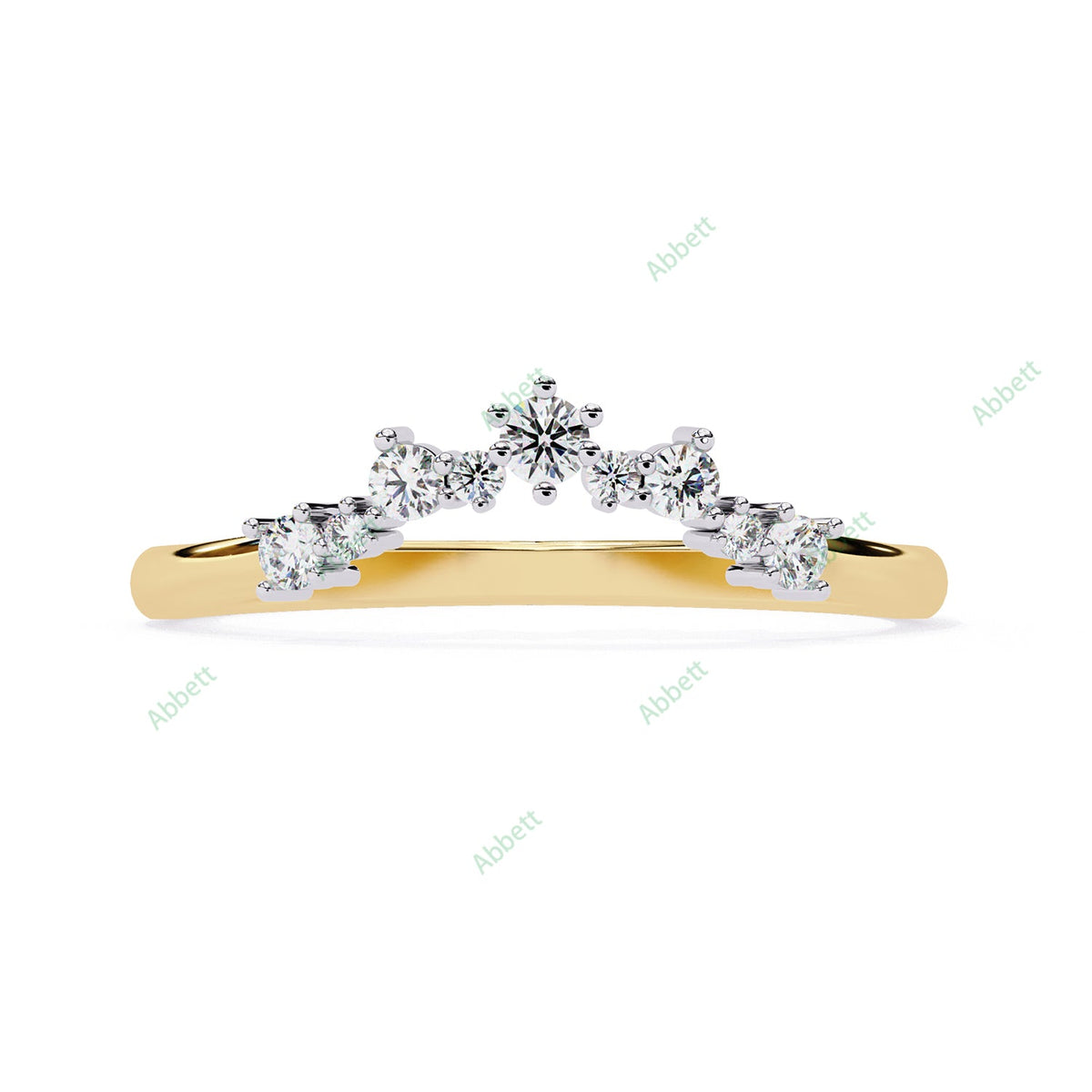 Chevron Wedding Band WECU1002