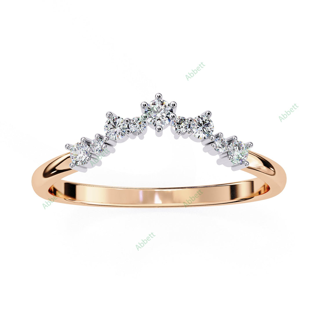 Curved Wedding Band WECU1002