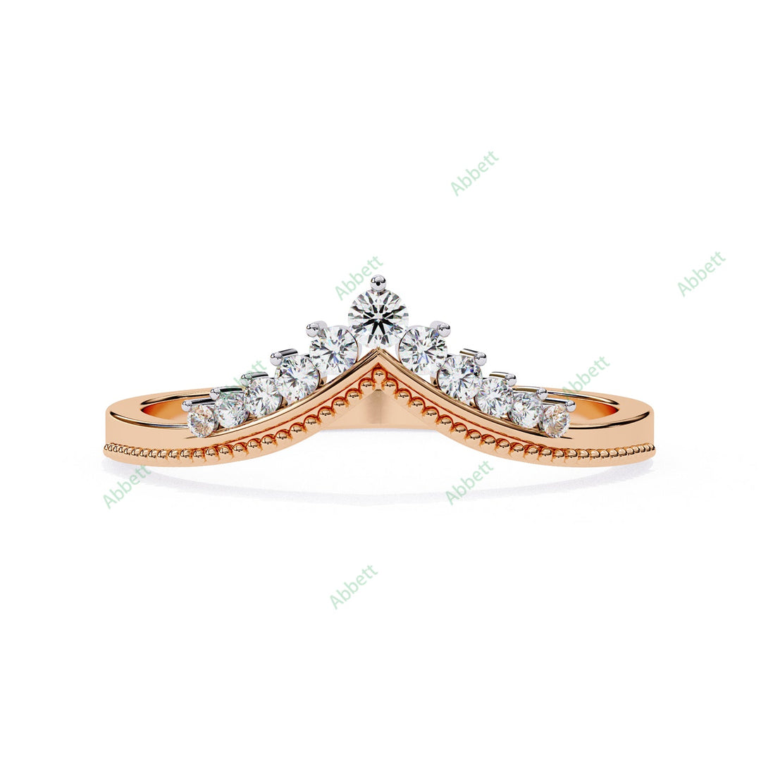 Curved Wedding Band WECU1004