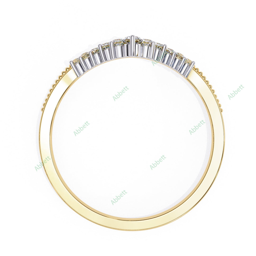 Curved Wedding Band WECU1004