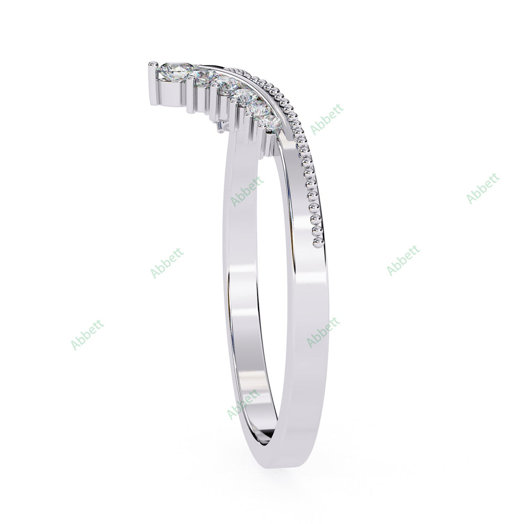 Curved Wedding Band WECU1004