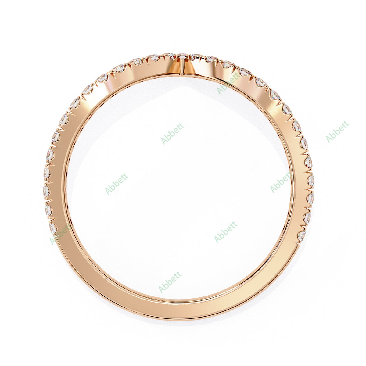 Chevron Wedding Band WECU1005