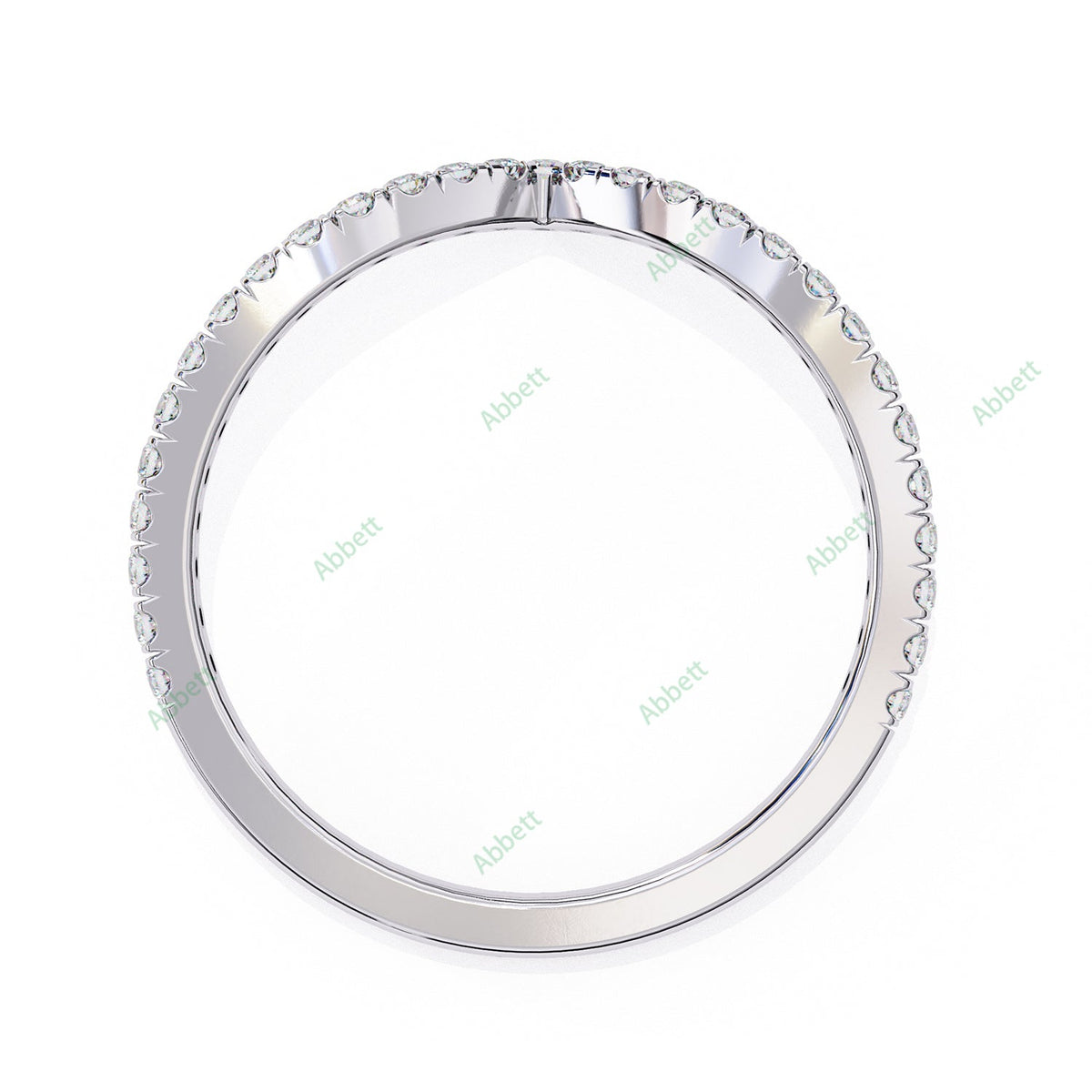 Chevron Wedding Band WECU1005