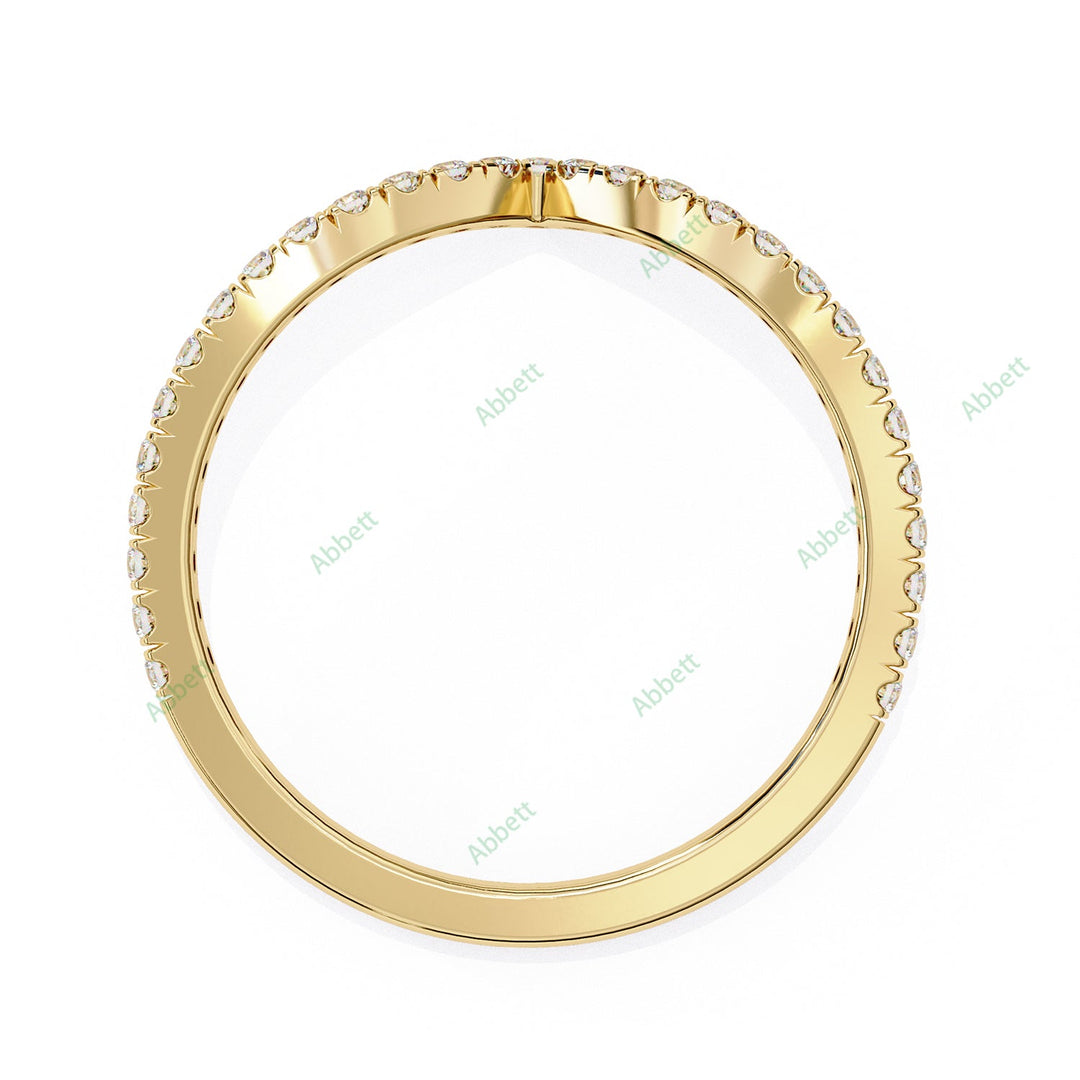 Curved Wedding Band WECU1005