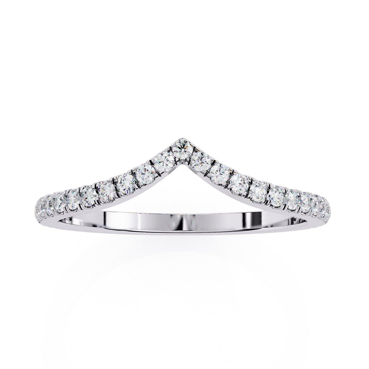 Chevron Wedding Band WECU1005